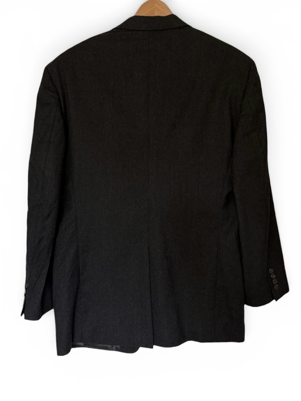 Lauren Ralph Lauren Men’s Charcoal 100% Wool Two-Button Notch Lapel Blazer 46R - Picture 2 of 7